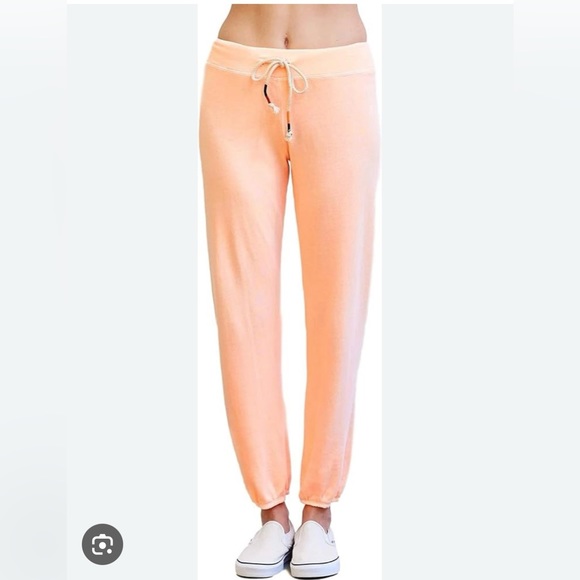 Sundry - pop orange sweatpants with drawstring! Size small - Picture 1 of 5